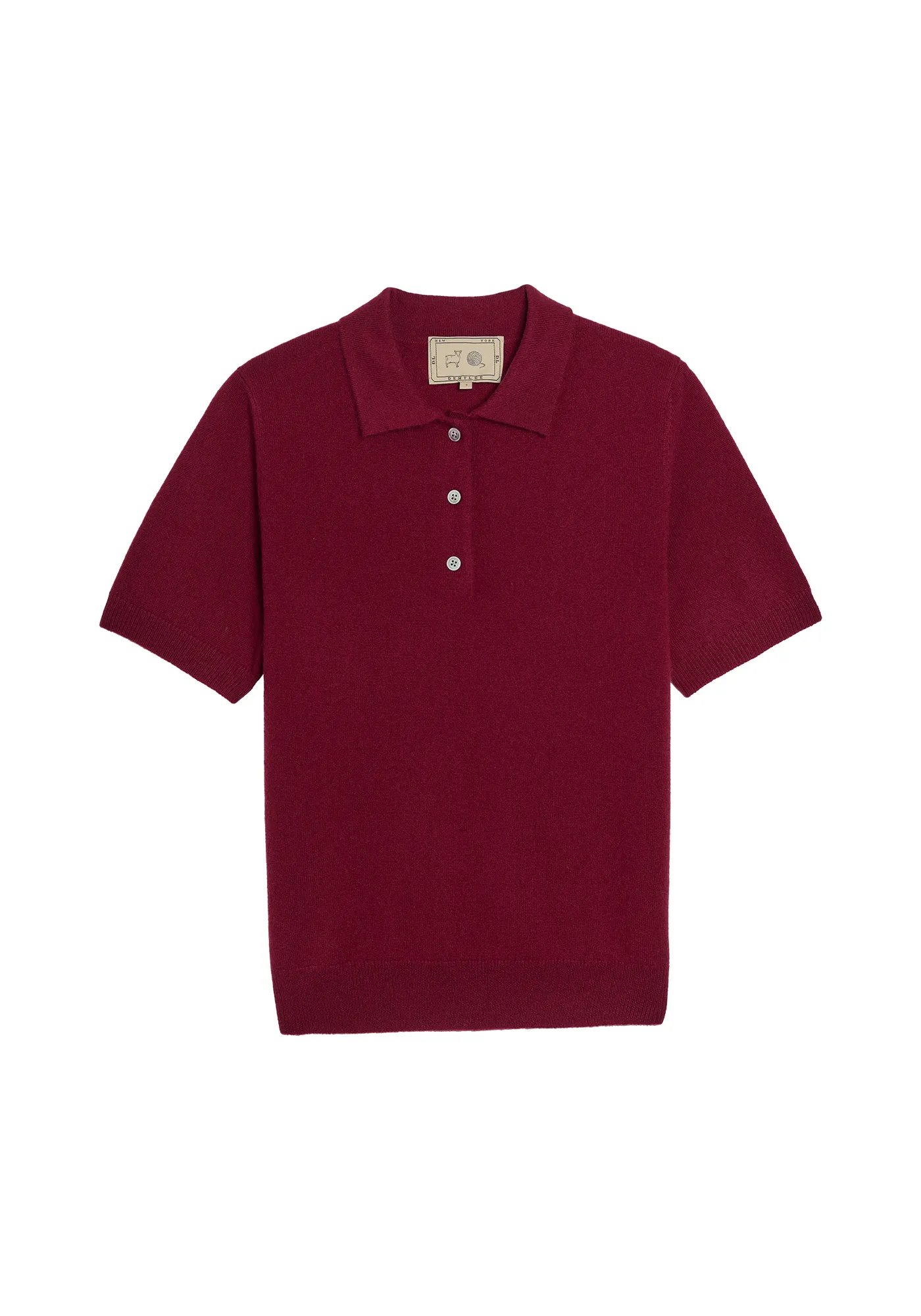 Rowena Cashmere Polo Top sold by DEMYLEE product image thumbnail 2