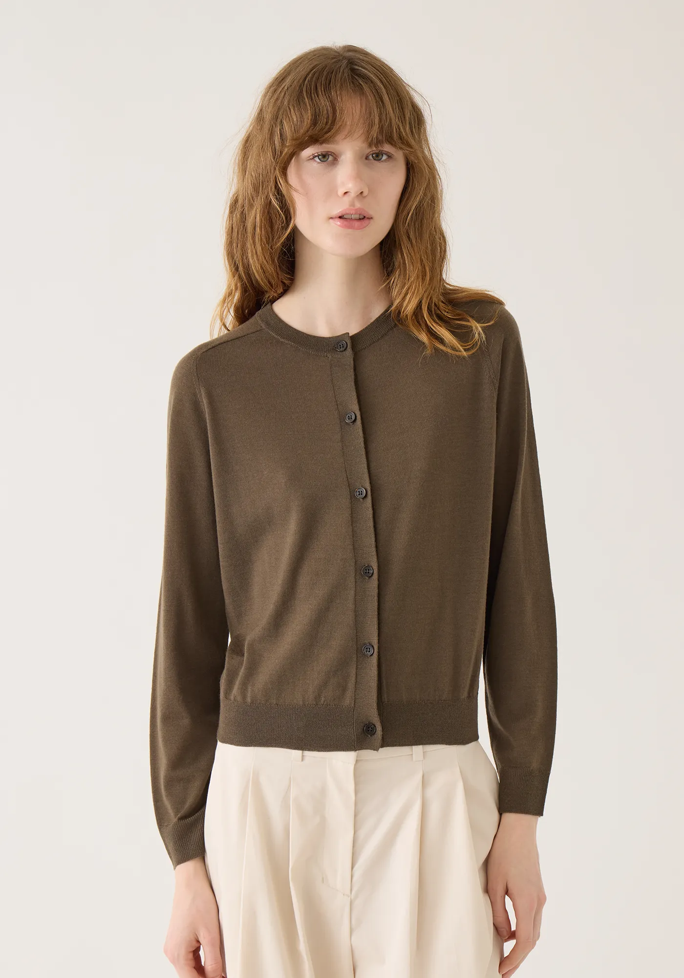 Caraline Superfine Merino Wool Cardigan sold by DEMYLEE