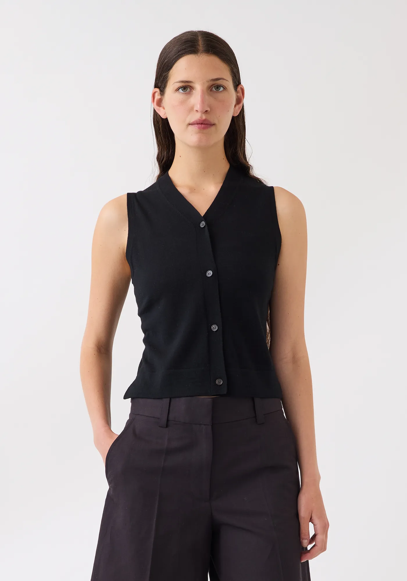 Ariya Superfine Merino Wool Vest sold by DEMYLEE product image thumbnail 2