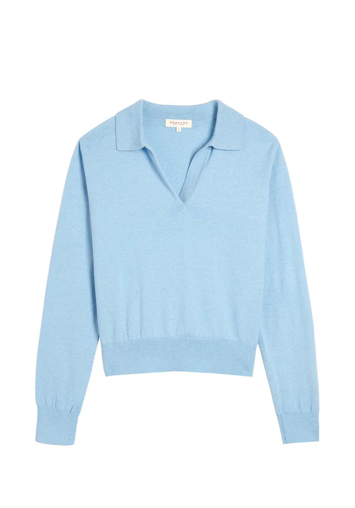 Catarina Cotton Cashmere Polo Sweater sold by DEMYLEE product image thumbnail 2