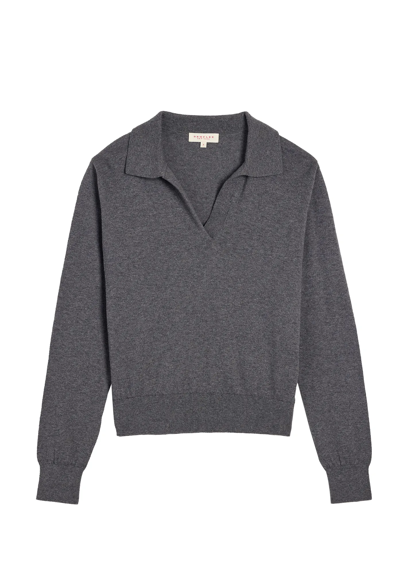Catarina Cotton Cashmere Polo Sweater sold by DEMYLEE product image thumbnail 3