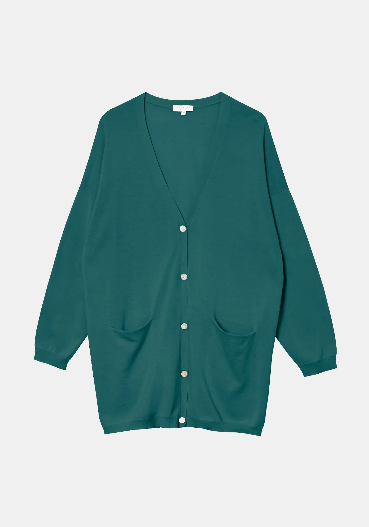Acotas Cardigan - Mediterranean Green sold by DEMYLEE