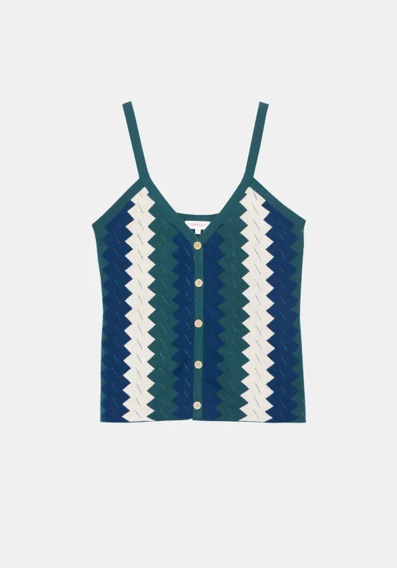 Eleni Top - Mediterranean Green Combo made by DEMYLEE