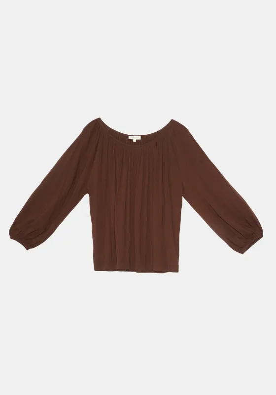 Julieta Top - Chocolate sold by DEMYLEE