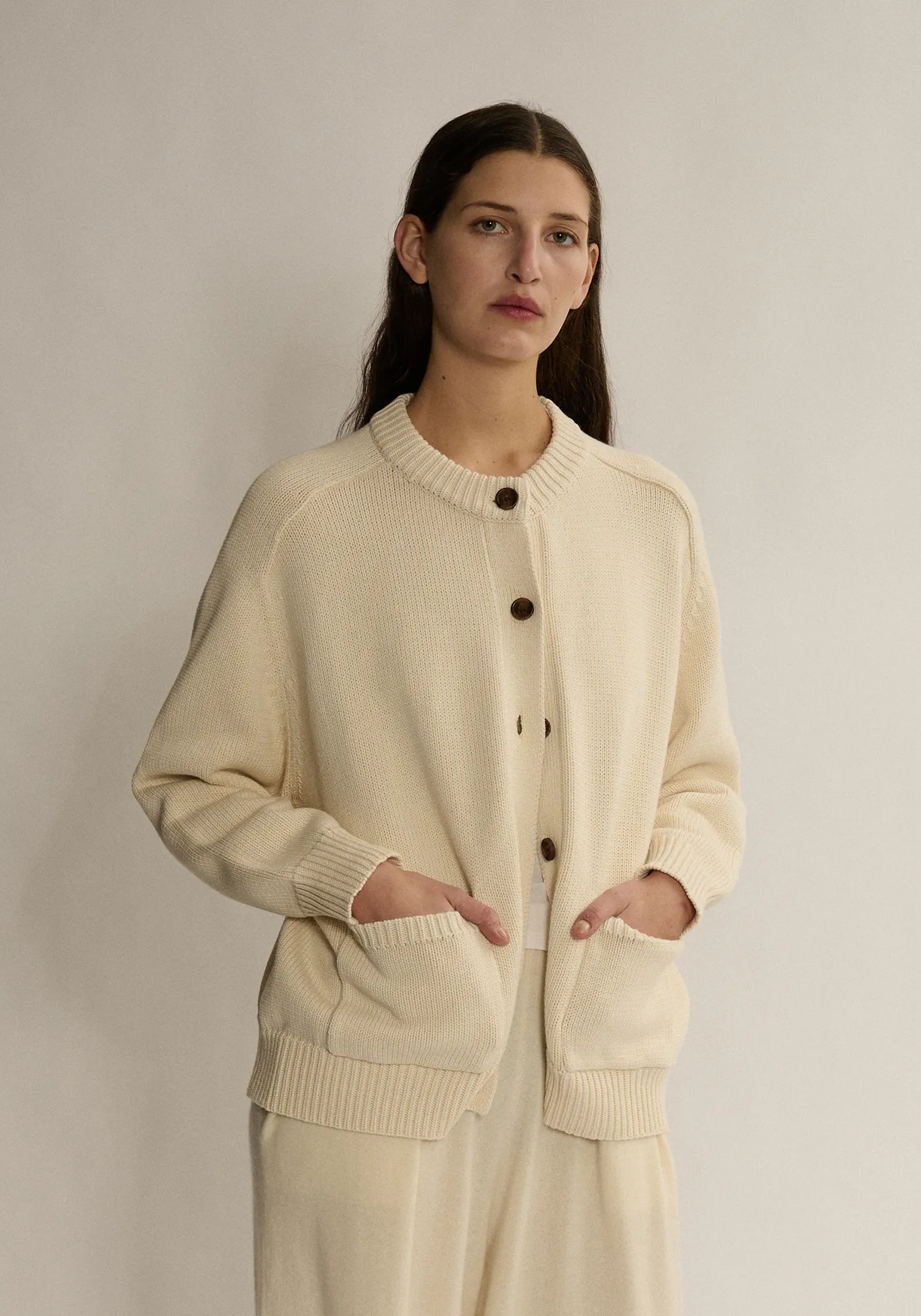 Kaelie Cardigan - Natural sold by DEMYLEE product image thumbnail 2