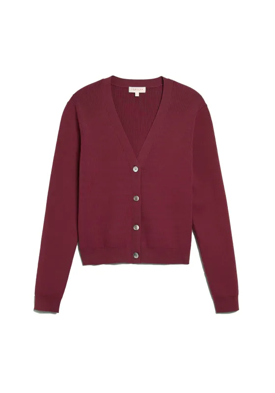 Adana Cardigan - Burgundy sold by DEMYLEE