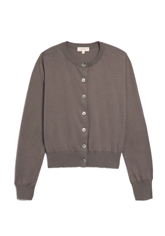 Edina Cardigan - Mushroom sold by DEMYLEE