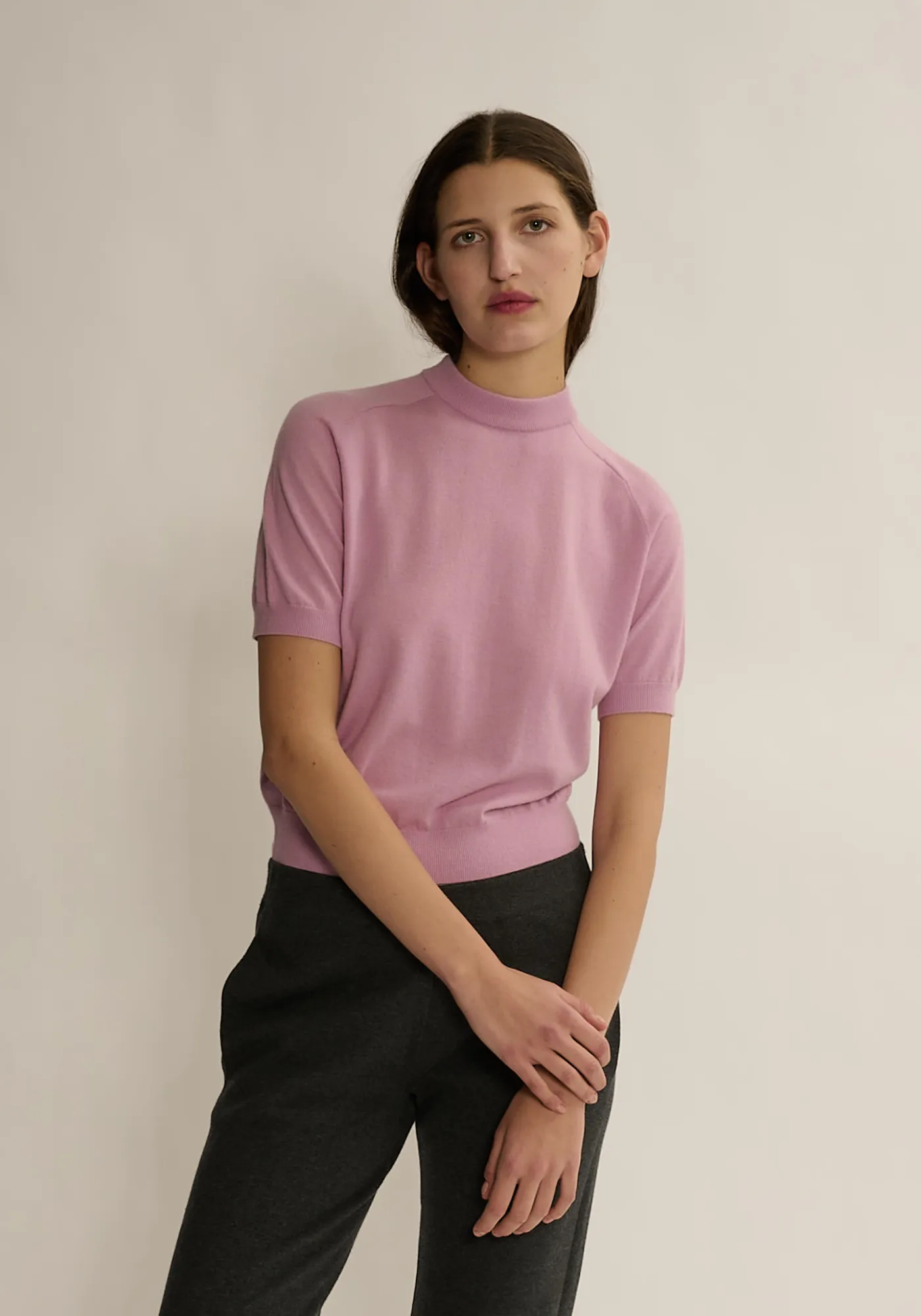 Irelia Merino Wool Top - Pink Rose sold by DEMYLEE product image thumbnail 2
