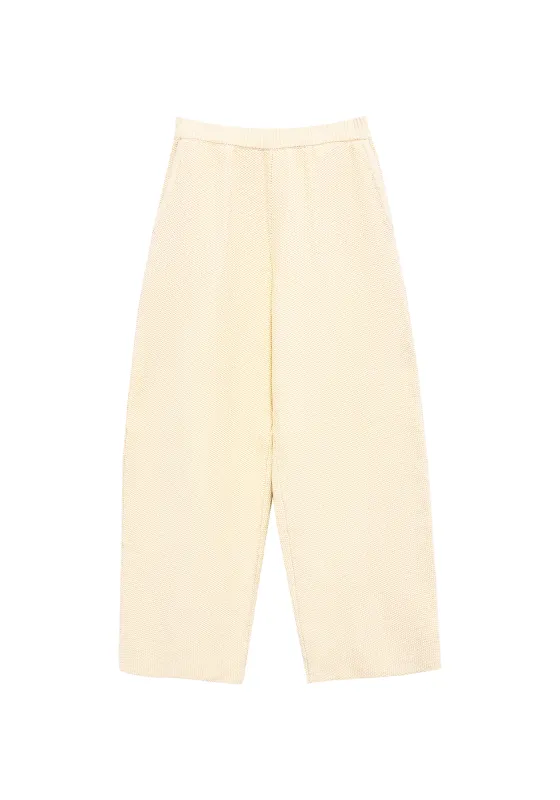 Julian Cotton Pant - Pale Yellow sold by DEMYLEE