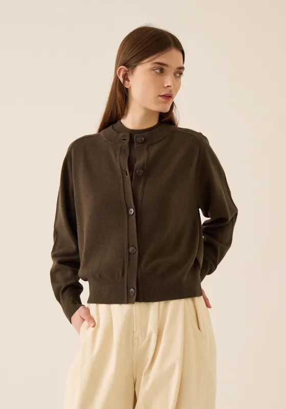 Gwen Fine Merino Wool Cardigan sold by DEMYLEE