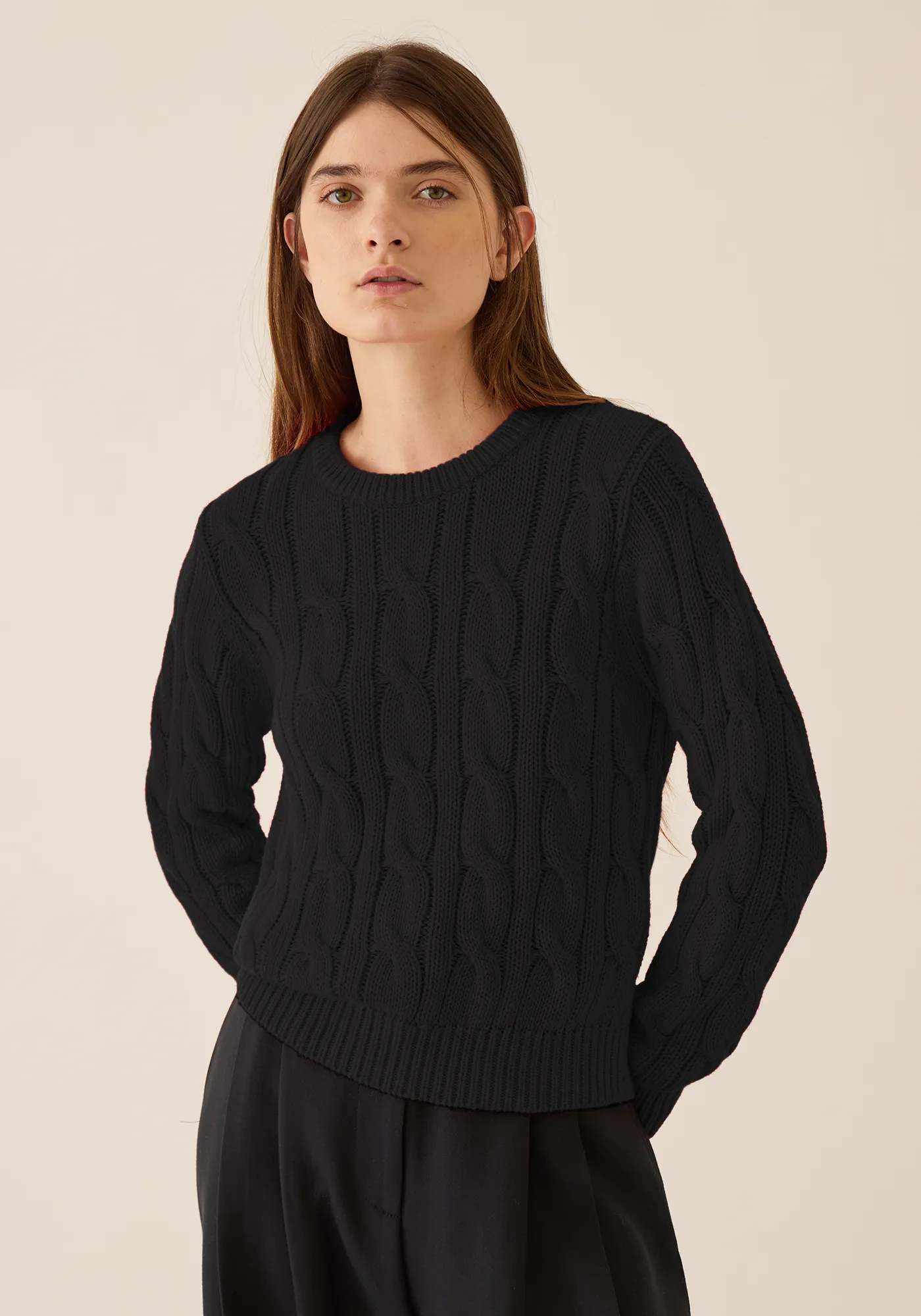 Sloane Cotton Cashmere Sweater sold by DEMYLEE