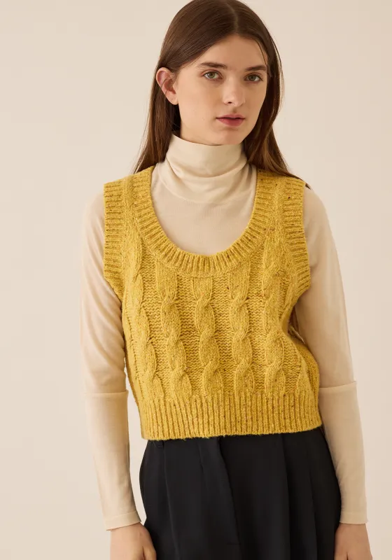 Hillary Speckled Wool Vest sold by DEMYLEE