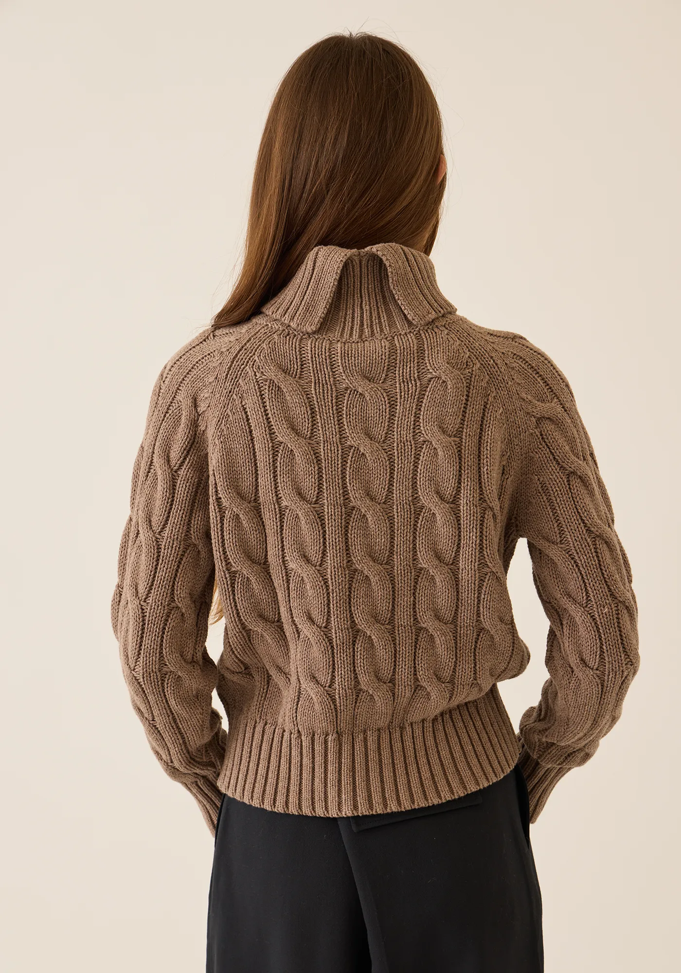 Elsie Cotton Cashmere Turtleneck Sweater sold by DEMYLEE product image thumbnail 2