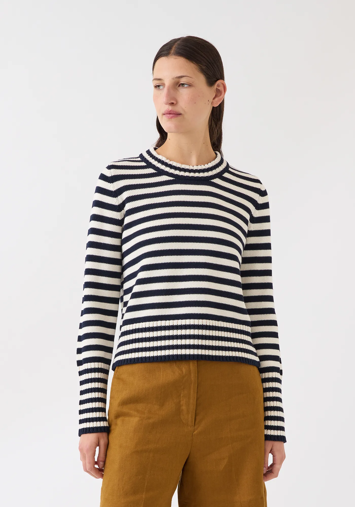Micha Stripe Cotton Sweater sold by DEMYLEE product image thumbnail 2