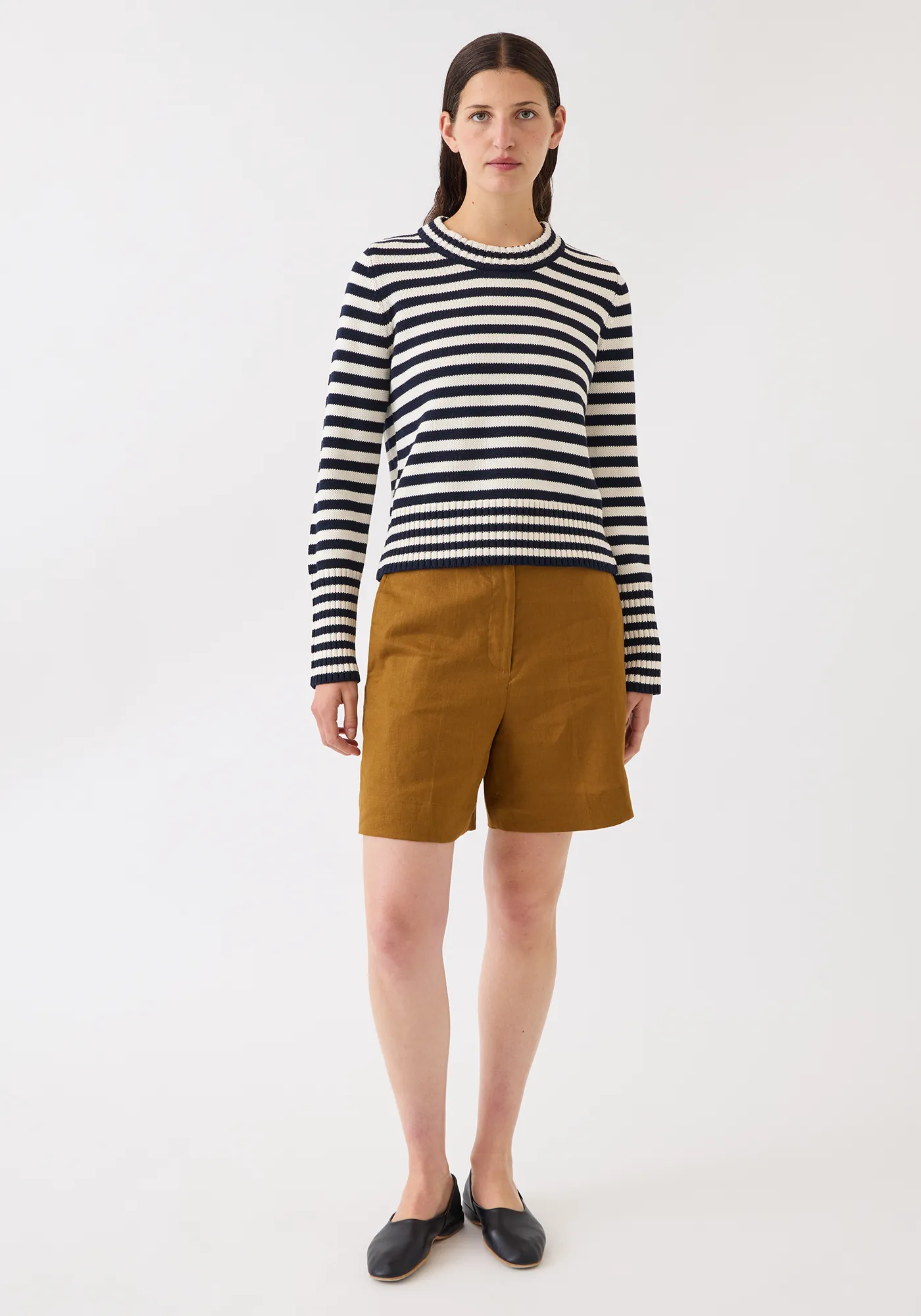 Micha Stripe Cotton Sweater sold by DEMYLEE product image thumbnail 3