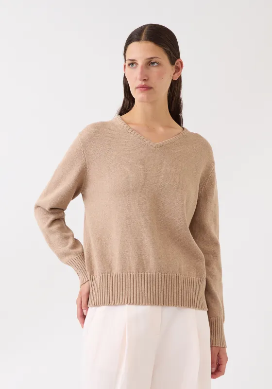 Elena Cotton Cashmere Sweater sold by DEMYLEE