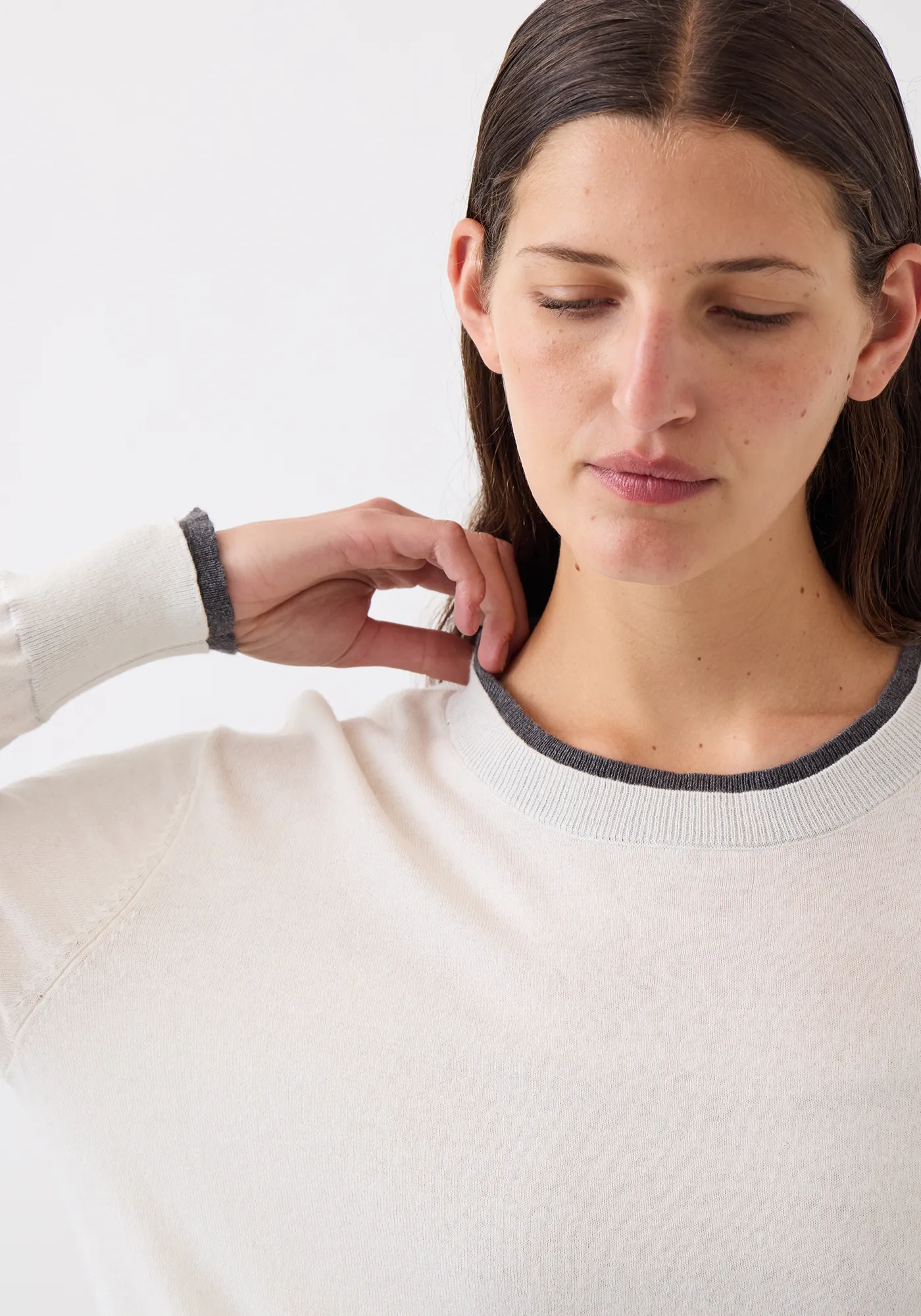 Camden Cotton Cashmere Sweater sold by DEMYLEE product image thumbnail 4