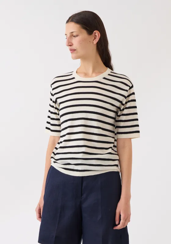 Remy Stripe Superfine Cashmere Top sold by DEMYLEE