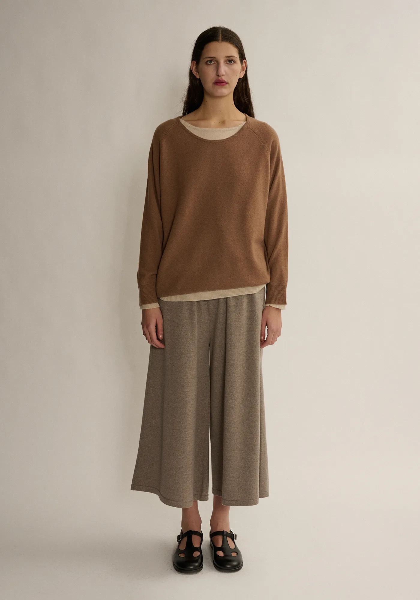 Dasey Cashmere Sweater - Almond sold by DEMYLEE