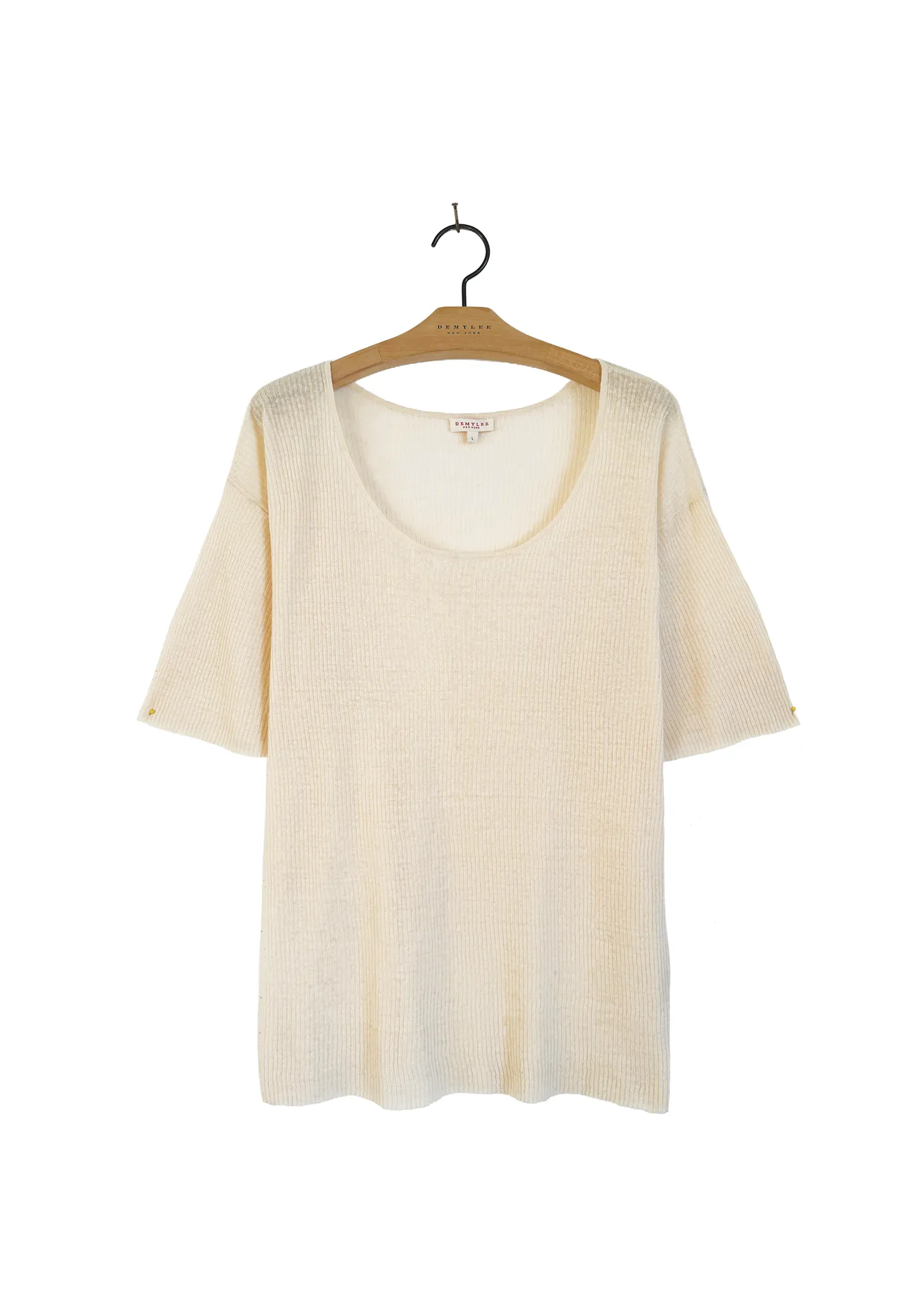 Ribbed Top - Dutch White sold by DEMYLEE