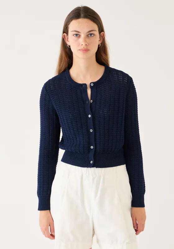 Clare Cotton Crochet Cardigan made by DEMYLEE