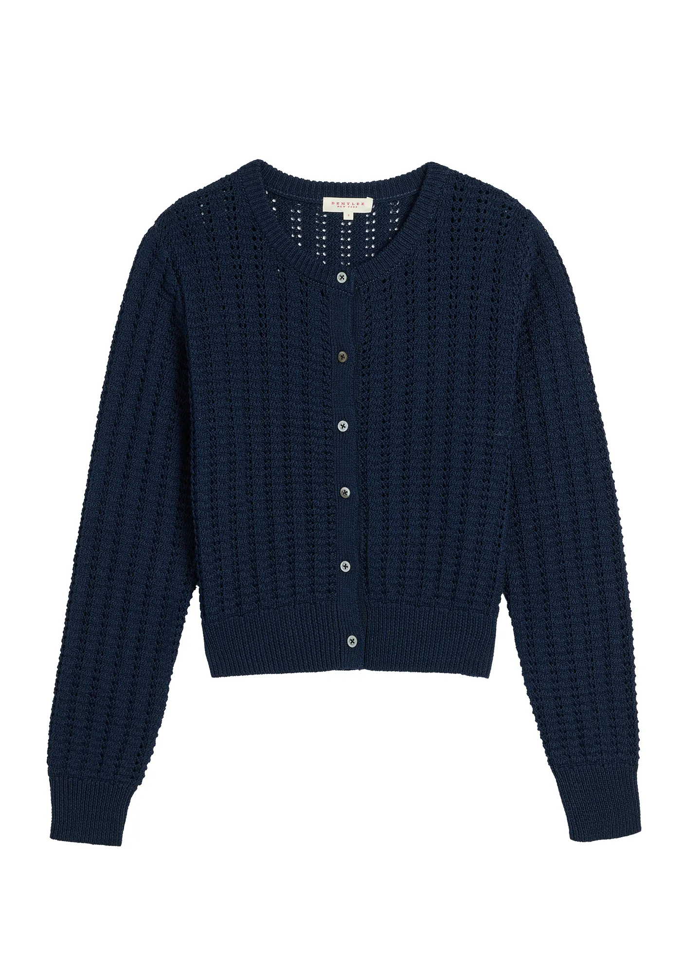 Clare Cotton Crochet Cardigan sold by DEMYLEE product image thumbnail 3