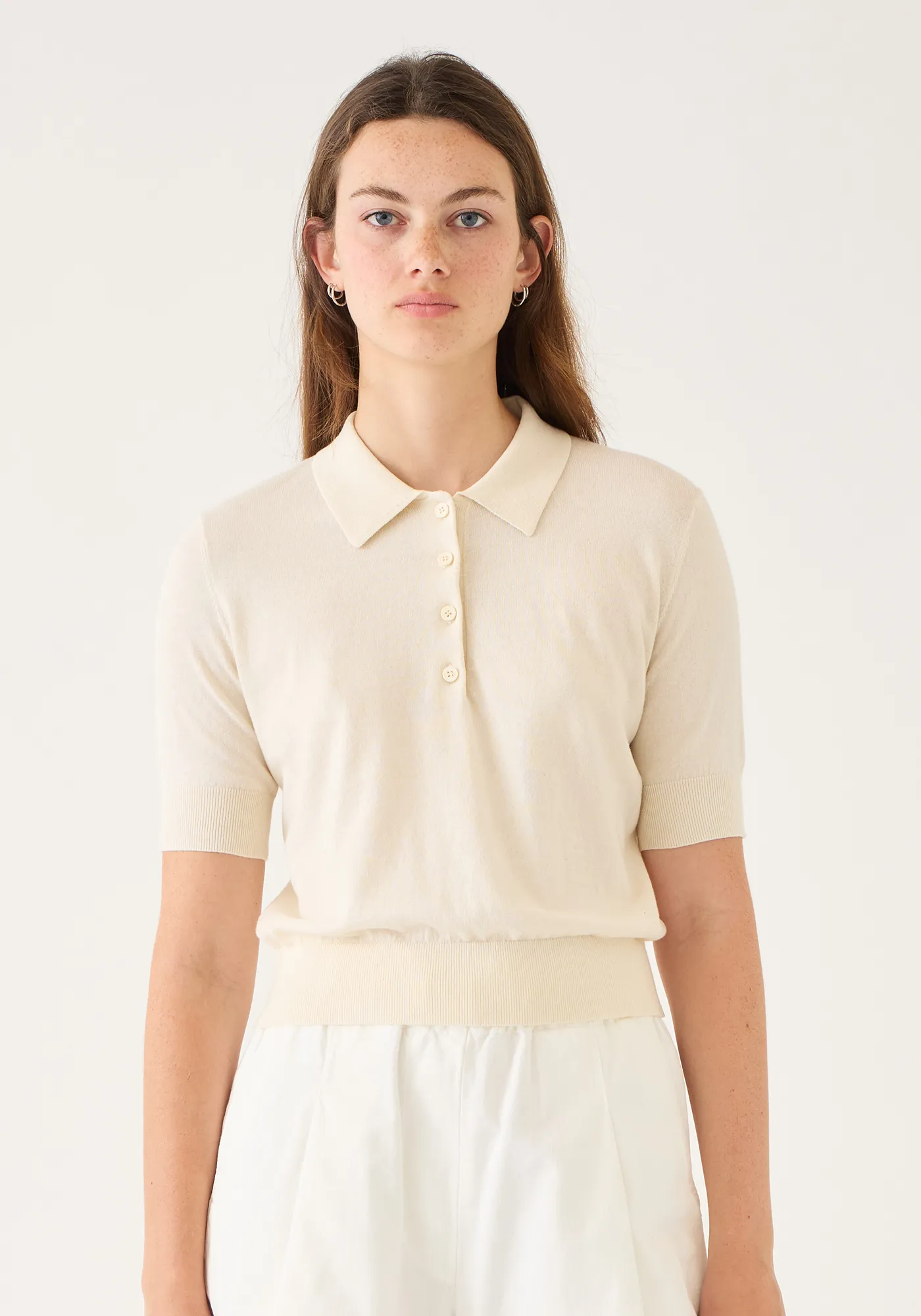 Cameron Cotton Polo Top sold by DEMYLEE product image thumbnail 2