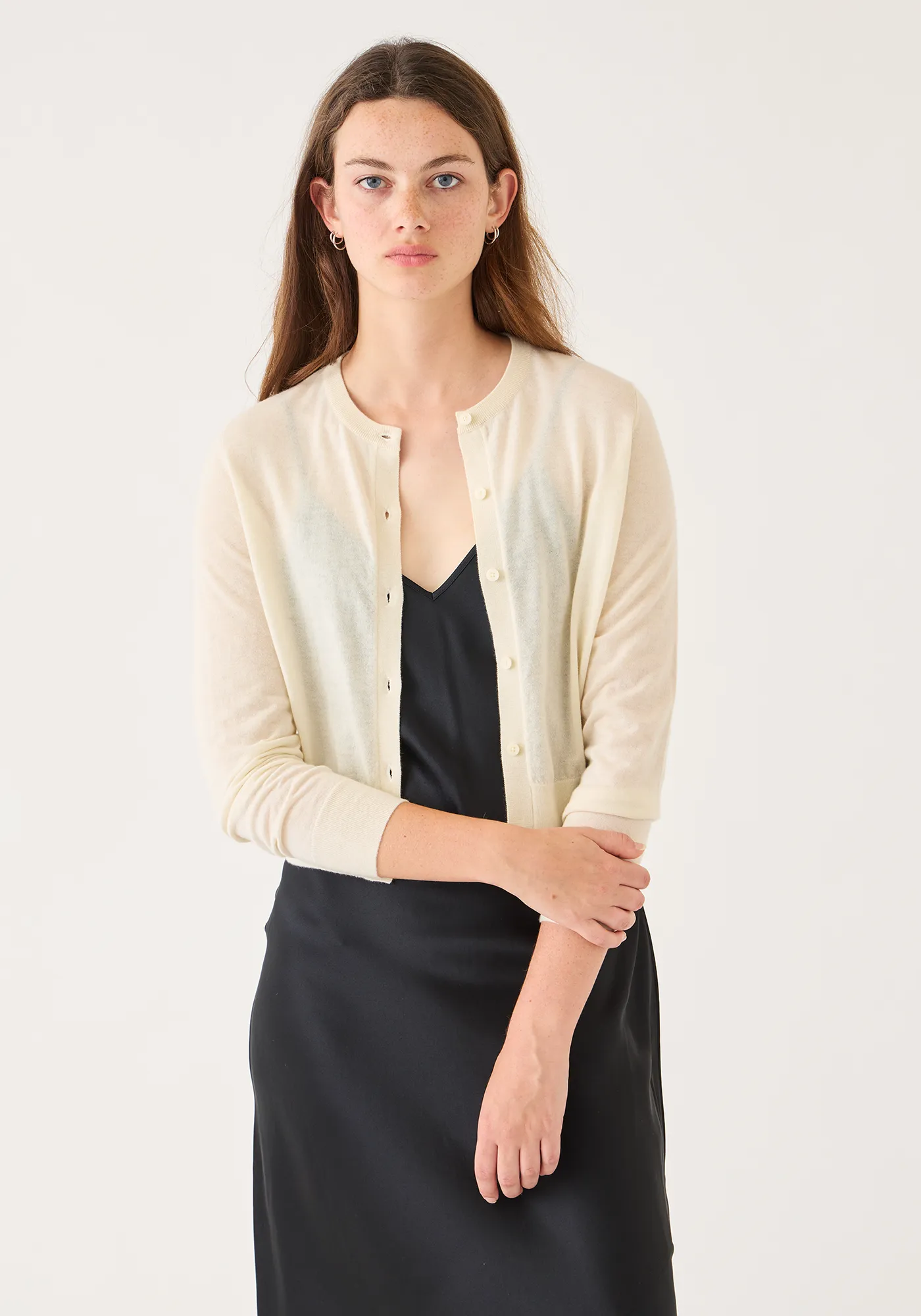 Inez Superfine Cashmere Cardigan sold by DEMYLEE product image thumbnail 2