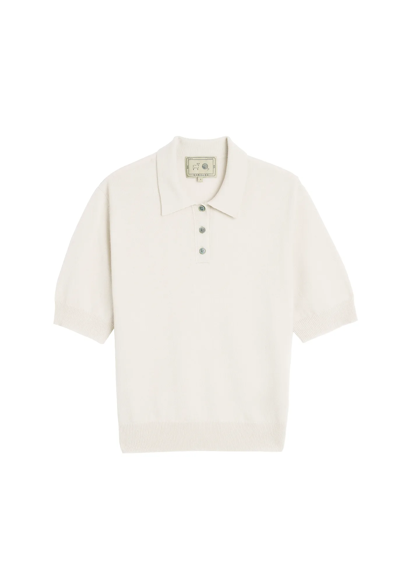 Amelia Cashmere Polo Top sold by DEMYLEE product image thumbnail 3