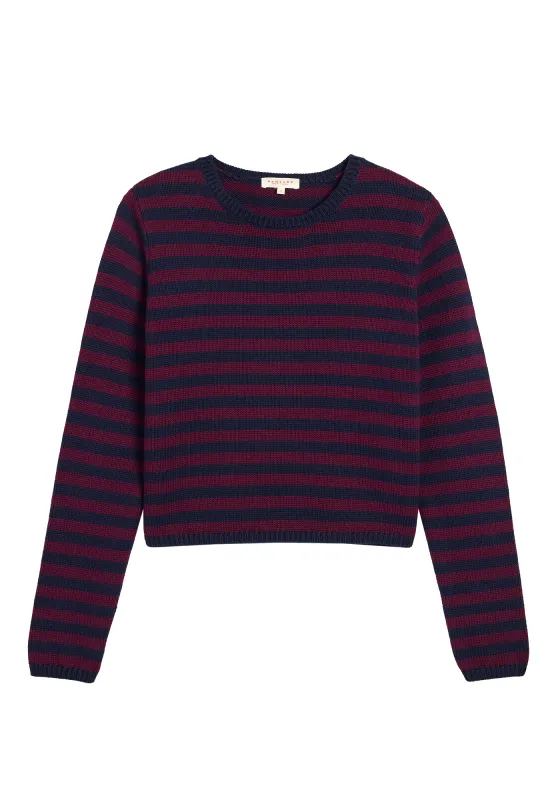 Melina Stripe Cotton Cashmere Sweater made by DEMYLEE