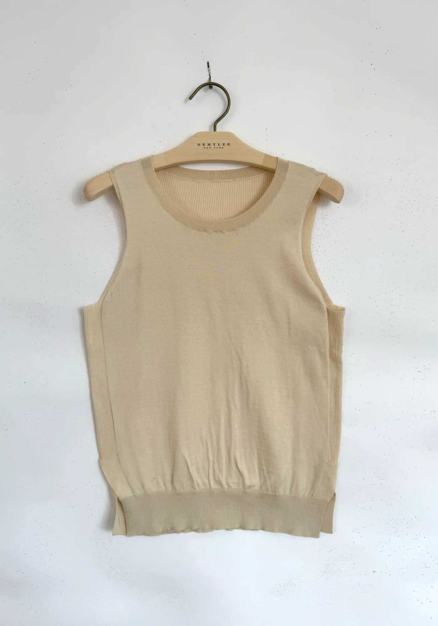 Crewneck Sleeveless Top - Antique White sold by DEMYLEE