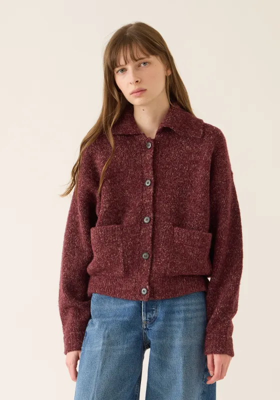 Alice Speckled Wool Alpaca Cardigan made by DEMYLEE