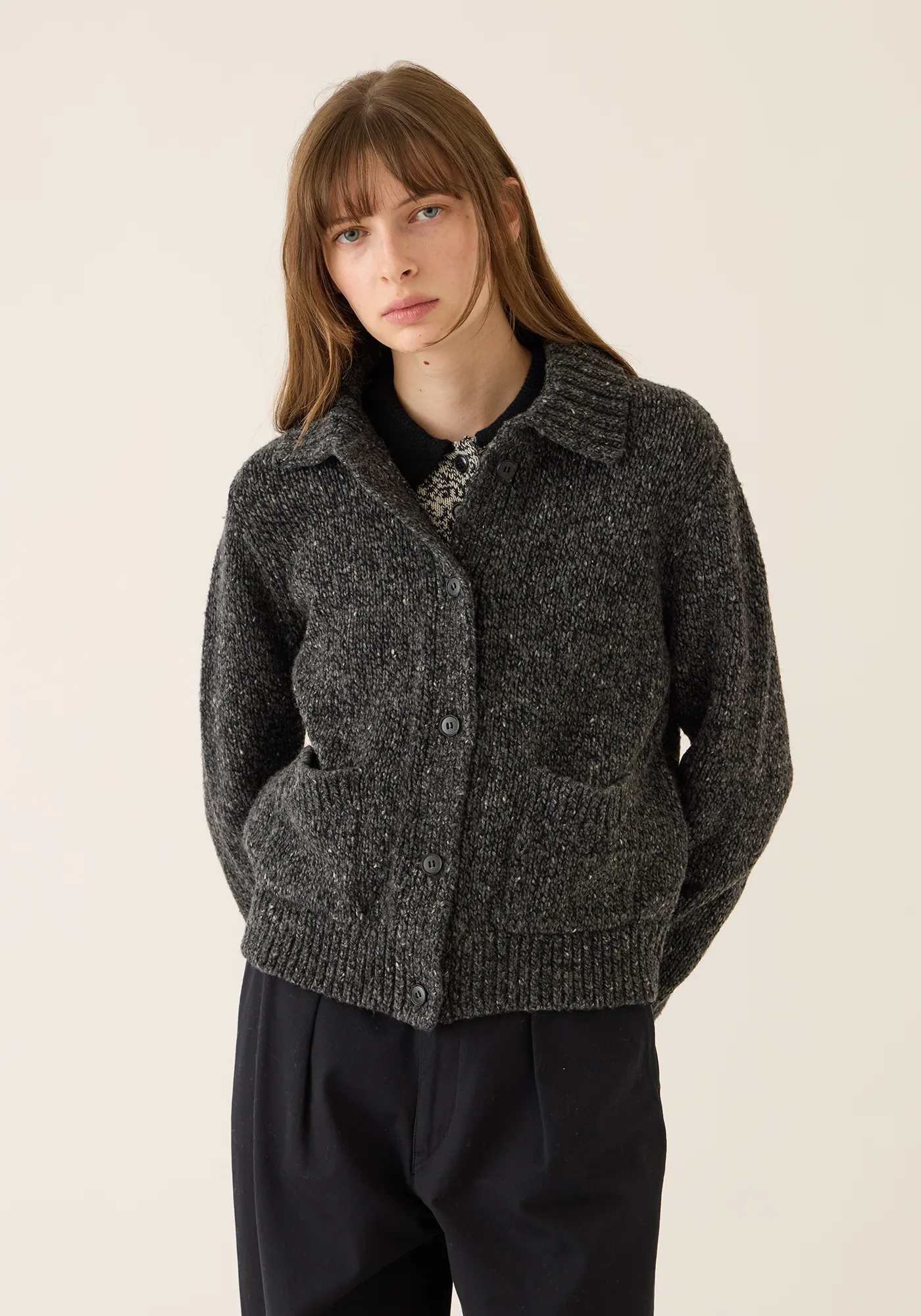 Julien Confetti Wool Alpaca Cardigan sold by DEMYLEE product image thumbnail 3