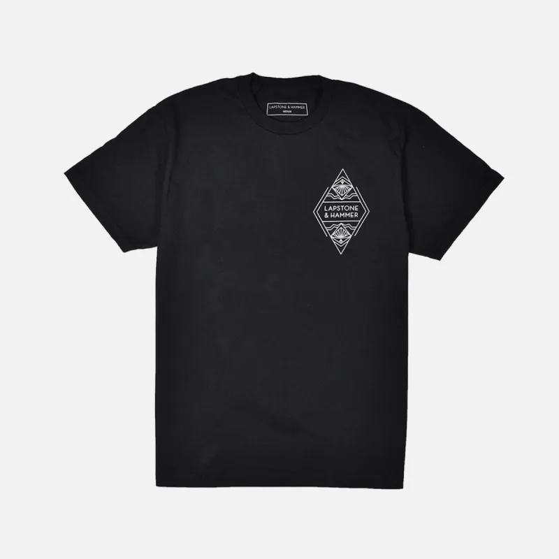 DIAMOND TEE - BLACK sold by Lapstone & Hammer