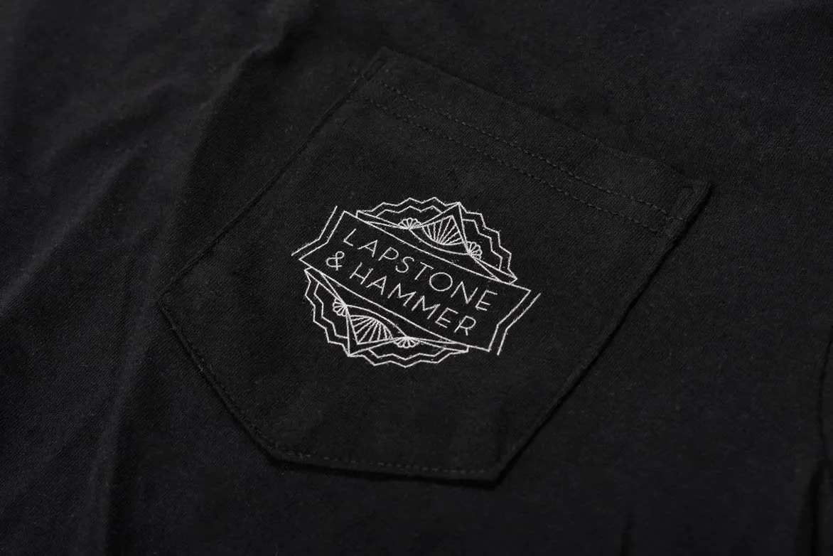 LAPSTONE LOGO POCKET TEE - BLACK sold by Lapstone & Hammer product image thumbnail 3