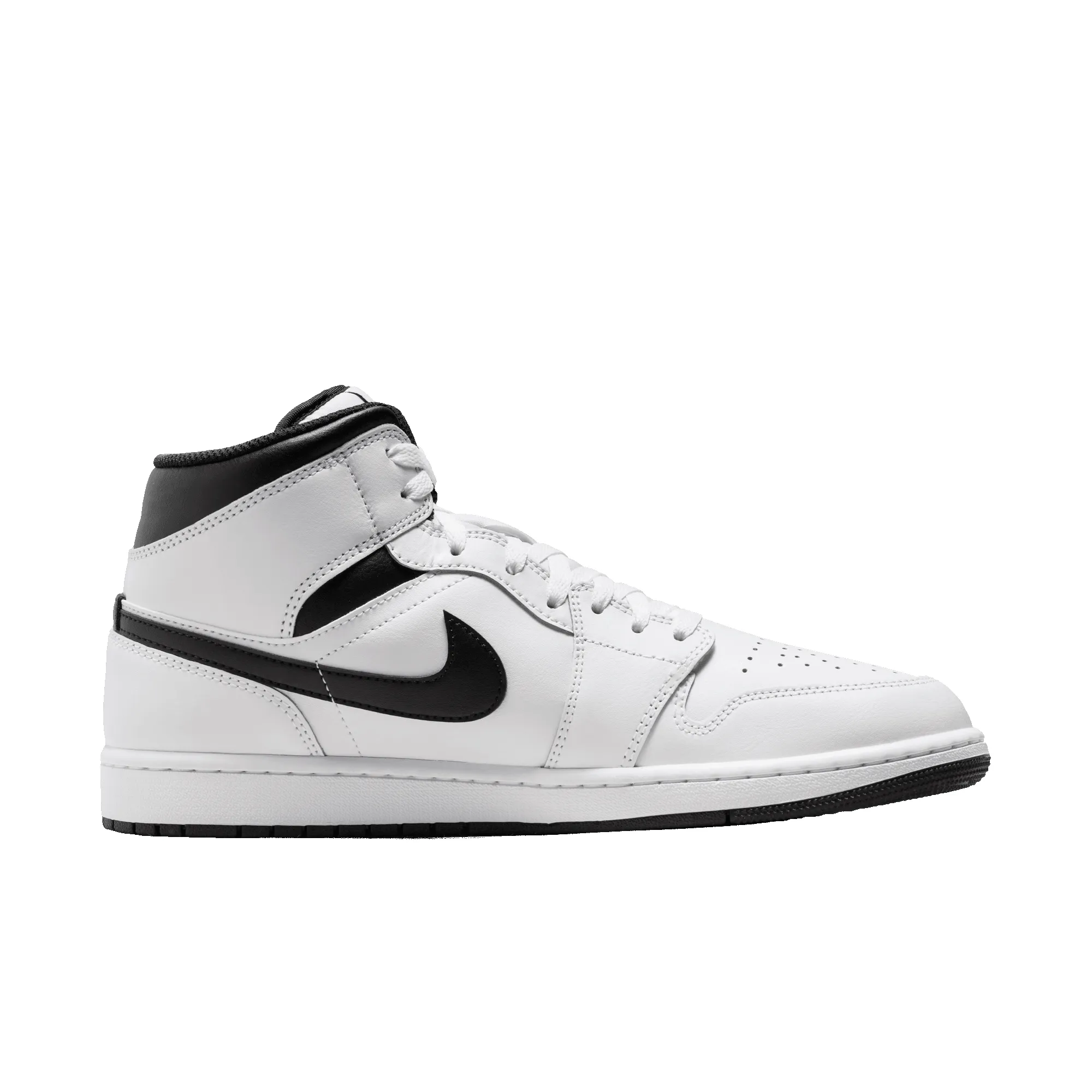 AIR JORDAN 1 MID - WHITE / BLACK sold by Lapstone & Hammer product image thumbnail 3