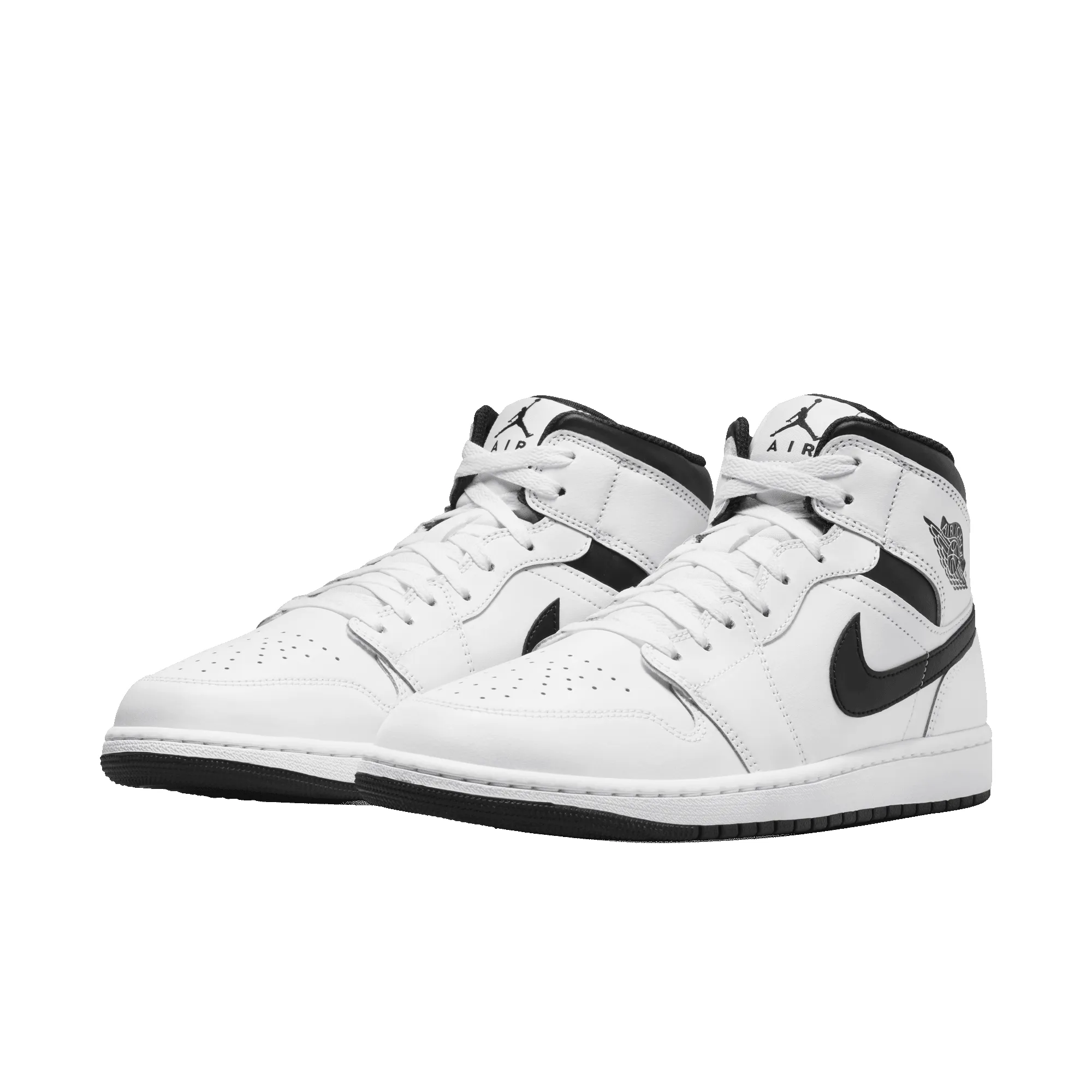 AIR JORDAN 1 MID - WHITE / BLACK sold by Lapstone & Hammer product image thumbnail 2