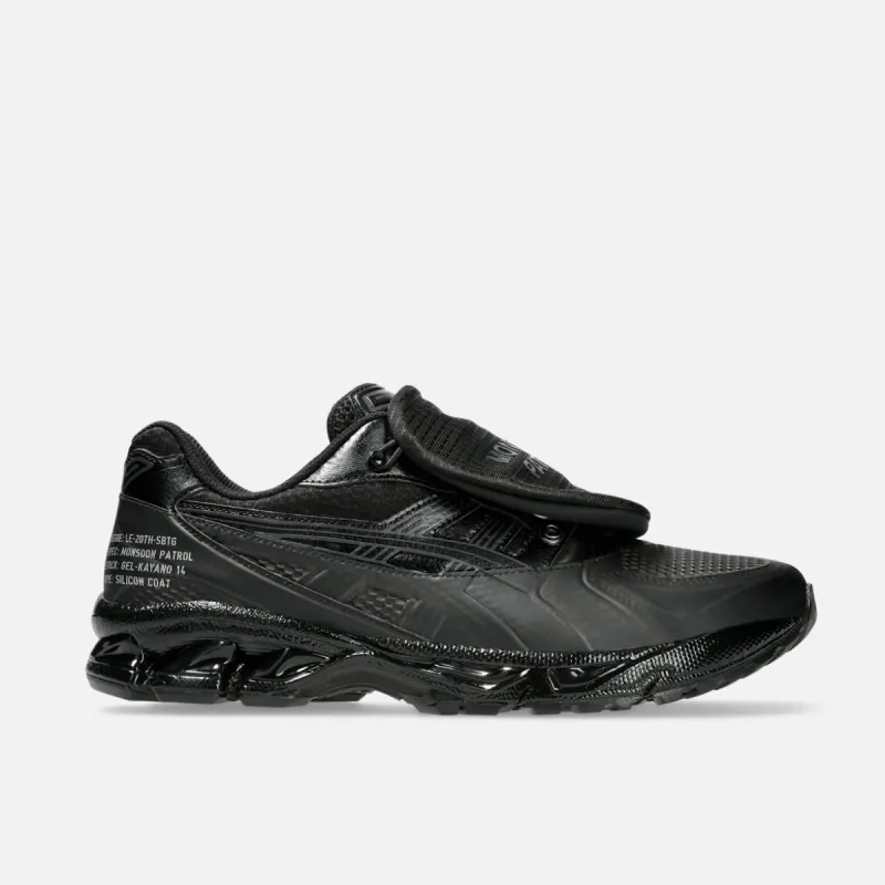 LIMITED EDT X SBTG X ASICS GEL-KAYANO 14 "MONSOON PATROL" - BLACK sold by Lapstone & Hammer