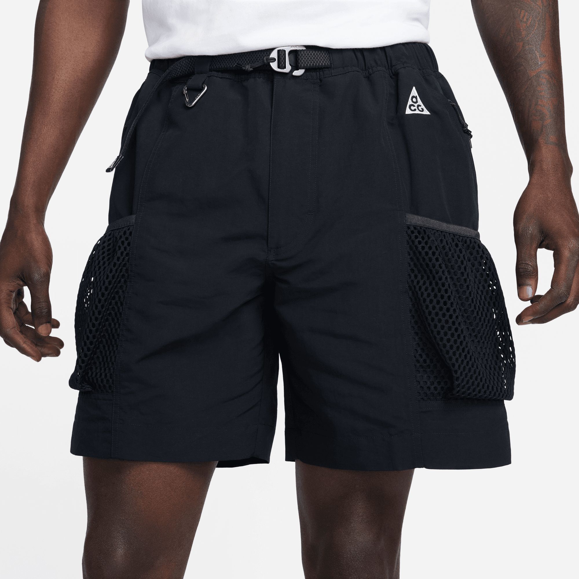 NIKE ACG CARGO 'SNOWGRASS" SHORTS - BLACK sold by Lapstone & Hammer