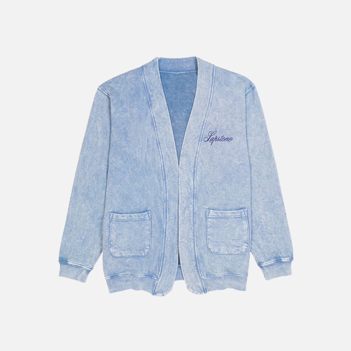 STANDARD ISSUE FOR LAPSTONE CARDIGAN - STONEWASH INDIGO sold by Lapstone & Hammer