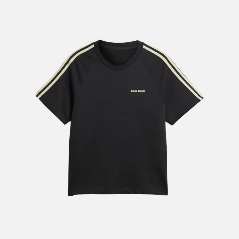 WALES BONNER X ADIDAS S/S TEE - BLACK sold by Lapstone & Hammer