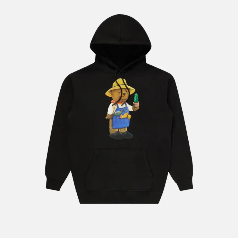 BOTANICAL BEAR HOODIE - WASHED BLACK made by Lapstone & Hammer