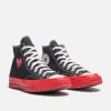 CDG PLAY X CONVERSE CHUCK 70 HIGH - BLACK / RED sold by Lapstone & Hammer