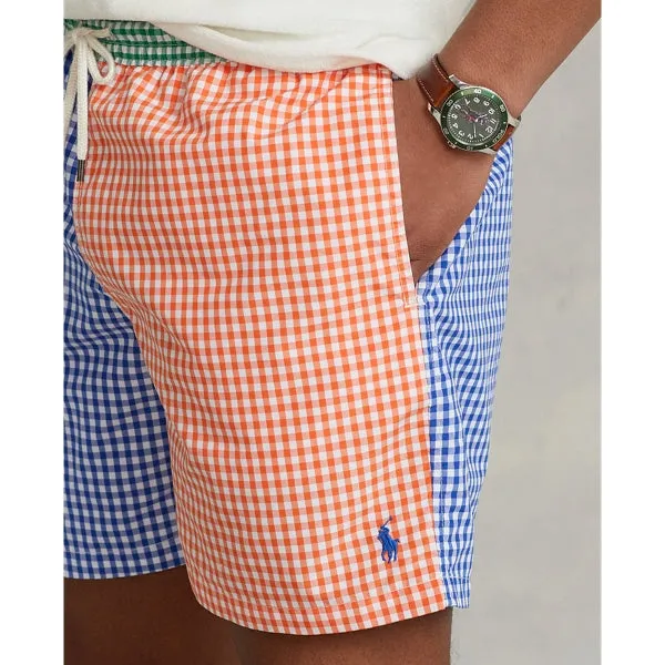 TRAVELER SWIM TRUNK - Blue / Green / Orange sold by Lapstone & Hammer product image thumbnail 2