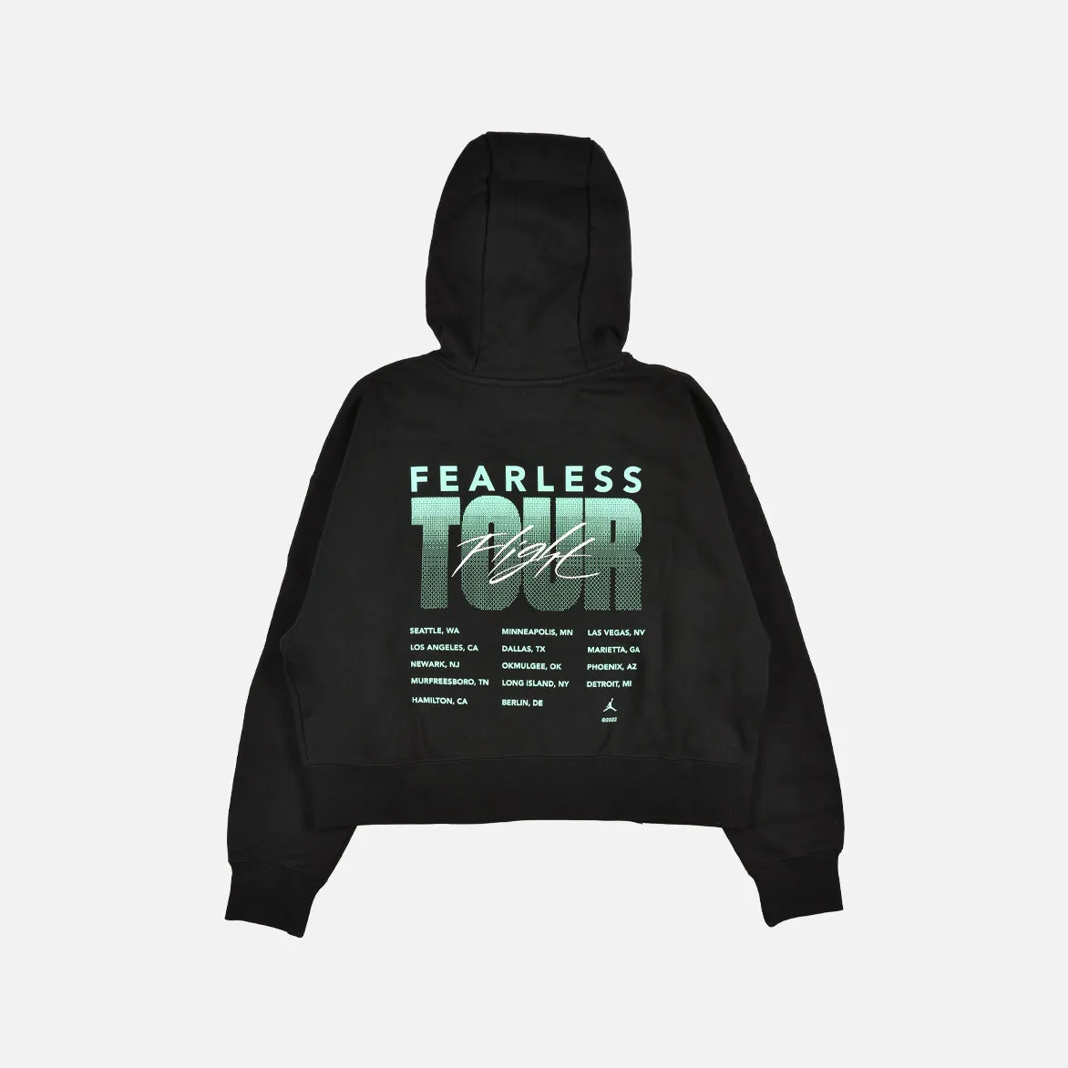 WMNS AIR JORDAN HL FEARLESS HOODIE - BLACK sold by Lapstone & Hammer product image thumbnail 2