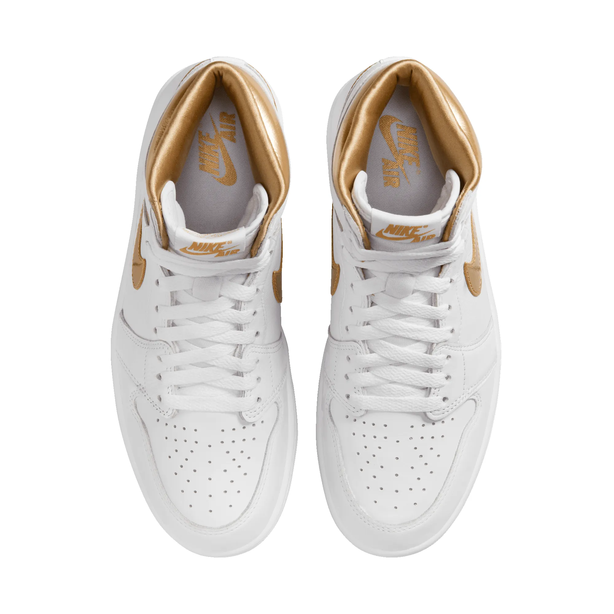 WMNS AIR JORDAN 1 RETRO HIGH OG "WHITE / GOLD" sold by Lapstone & Hammer product image thumbnail 5