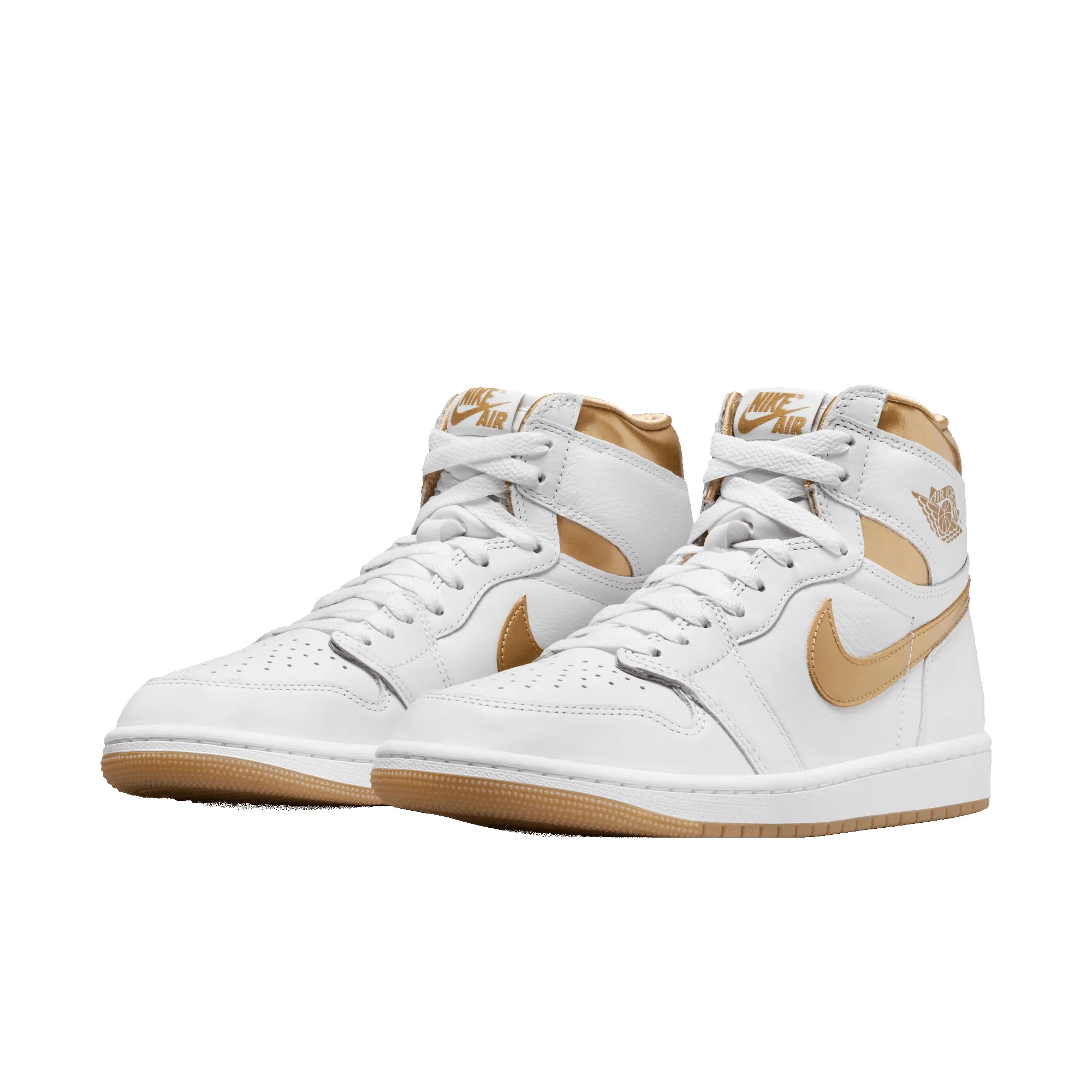 WMNS AIR JORDAN 1 RETRO HIGH OG "WHITE / GOLD" sold by Lapstone & Hammer product image thumbnail 2
