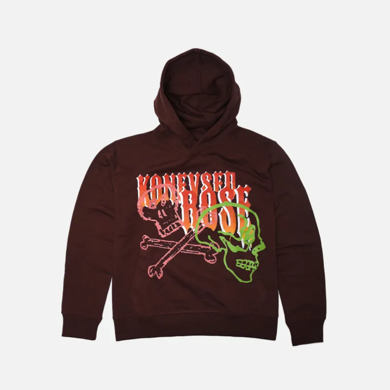 KONFVSEDROSE FOR LAPSTONE "MISFIT" HOODIE -BROWN sold by Lapstone & Hammer