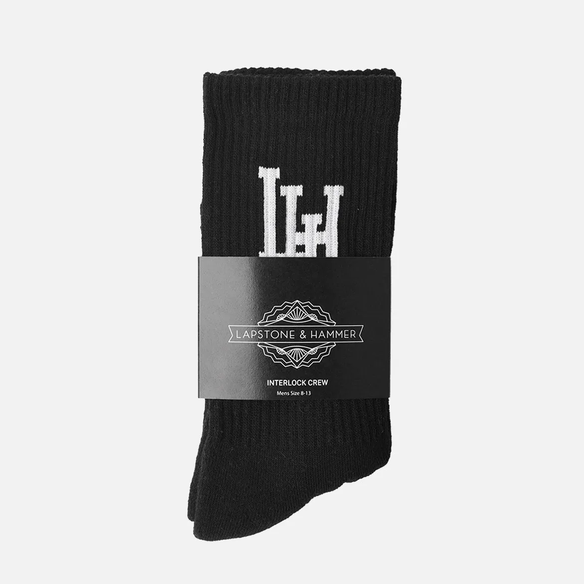 LH INTERLOCK SOCK - BLACK sold by Lapstone & Hammer product image thumbnail 2