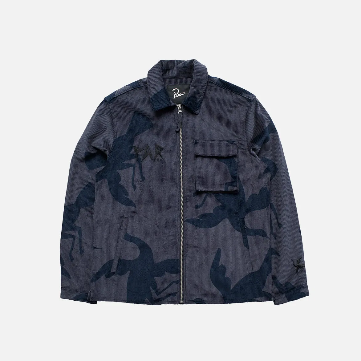 CLIPPED WINGS SHIRT JACKET - GREYISH BLUE sold by Lapstone & Hammer